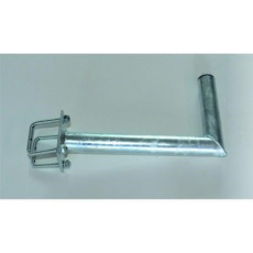 Držák antény na balkón s hranatým zábradlím, žárový zinek, délka 35cm Držák antény na balkón s hranatým zábradlím, žárový zinek, délka 35cm