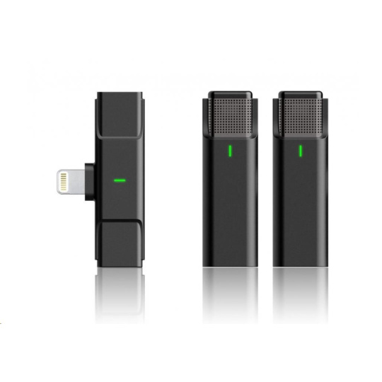 Bezdrôtový mikrofón Viking s klipom M302, konektor Lightning Bezdrôtový mikrofón Viking s klipom M302, konektor Lightning