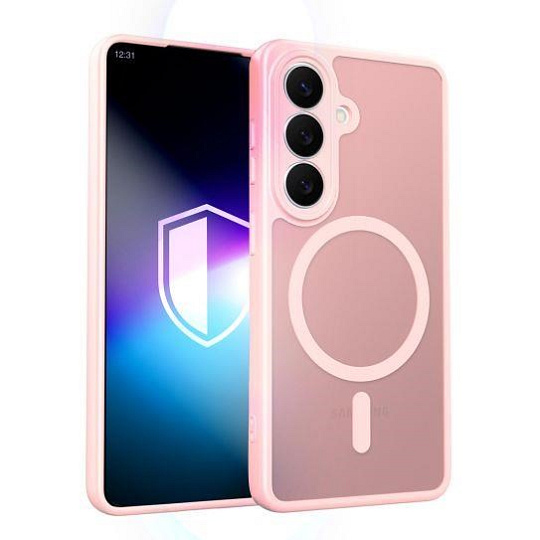 3mk ochranný kryt Misty MagCase Pink pro Samsung Galaxy S26+ 3mk ochranný kryt Misty MagCase Pink pro Samsung Galaxy S26+