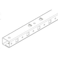 TRITON Vystužovací prvok vertikálnych koľajníc pre skrinky RTA 42U, zvyšuje nosnosť až do 1500 kg