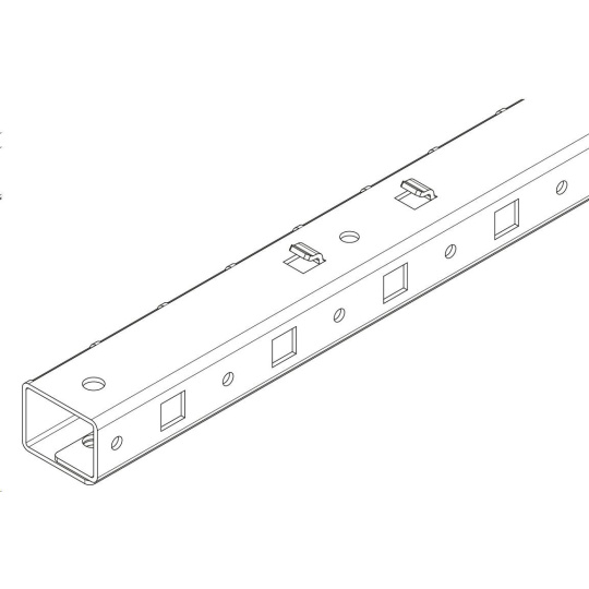 TRITON Vystužovací prvok vertikálnych koľajníc pre skrinky RTA 42U, zvyšuje nosnosť až do 1500 kg