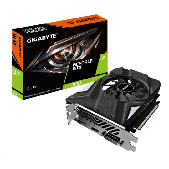 GIGABYTE VGA NVIDIA GeForce GTX 1650 D6 4G, GTX 1650, 4GB GDDR6, 1xDP, 1xHDMI, 1xDVI