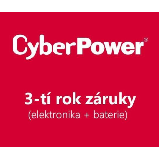 CyberPower 3-ročná záruka pre UT1050EG-FR, UT1050EG