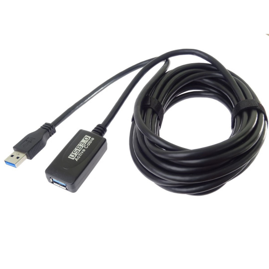 PremiumCord USB 3.0 opakovač a predlžovací kábel A/M-A/F 5m