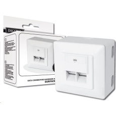 Zásuvka 2xRJ45 pre sadrokartón, STP Cat6 Zásuvka 2xRJ45 pre sadrokartón, STP Cat6
