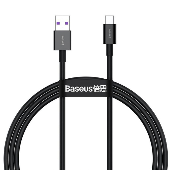 Baseus Superior Series USB/Type-C rýchlonabíjací kábel 66W 1m čierny Baseus Superior Series USB/Type-C rýchlonabíjací kábel 66W 1m čierny