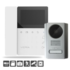 SET Videotelefon VERIA 7043B bílý + vstupní stanice VERIA 229
