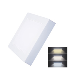 Solight LED mini panel CCT, přisazený, 12W, 900lm, 3000K, 4000K, 6000K, čtvercový Solight LED mini panel CCT, přisazený, 12W, 900lm, 3000K, 4000K, 6000K, čtvercový
