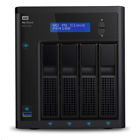 WD My CLOUD PR 4100, 56 TB (4x14 TB) 3,5", RJ45, NAS