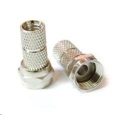 Konektor F pro koaxiální kabel o průměru 7,2mm, balení 100ks Konektor F pro koaxiální kabel o průměru 7,2mm, balení 100ks