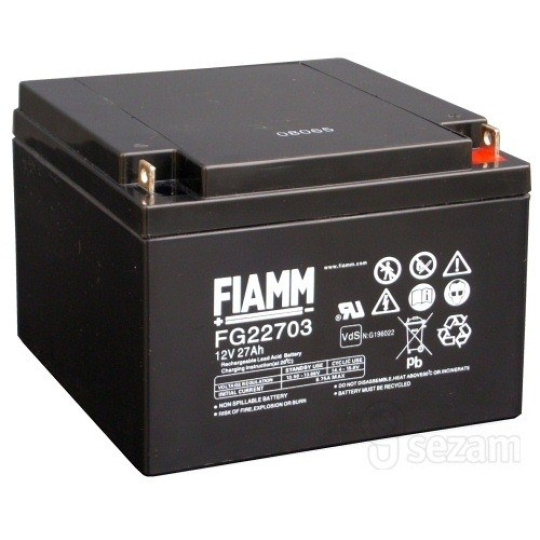 Batéria - Fiamm FG22703 (12V/27Ah - M5), životnosť 5 rokov