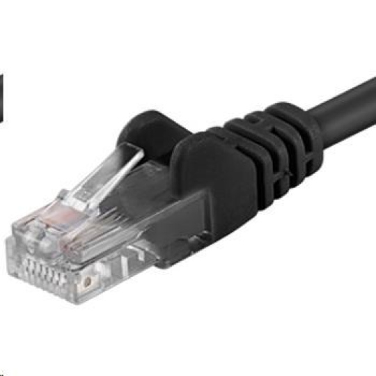 PREMIUMCORD Patch kábel UTP RJ45-RJ45 CAT5e 2m čierny