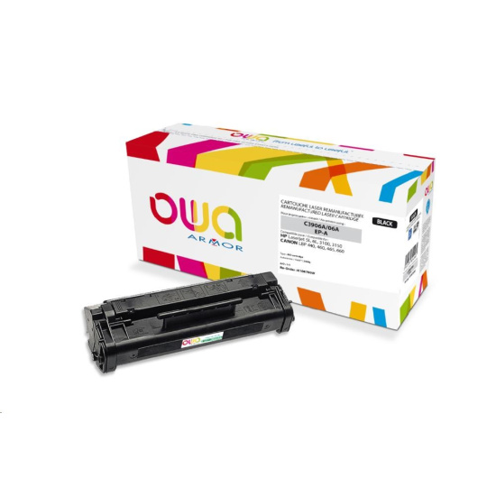 OWA Armor toner pre HP Laserjet 5L, 6L, 3100, 3150, 2500 strán, C3906A, čierna/čierna