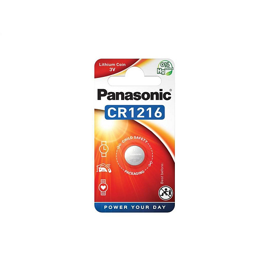 PANASONIC Lithiová baterie (knoflíková) CR-1216EL/1B  3V (Blistr 1ks)