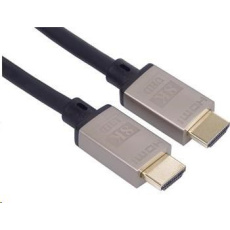 Kábel HDMI PREMIUMCORD 2.1 vysokorýchlostný + ethernetový kábel 8K@60Hz, 4K@120Hz, pozlátené konektory, 1 m