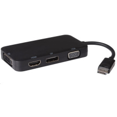 Adaptér PREMIUMCORD DisplayPort - DP + HDMI + DVI + VGA , 1080p, 4K*2K