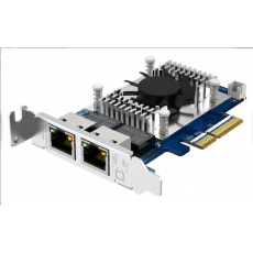 QNAP QXG-10G2T Síťová rozšiřující karta pětirychlostní sítě 10 GbE, dvouportová 10GBASE-T pro PC/NAS QNAP QXG-10G2T Síťová rozšiřující karta pětirychlostní sítě 10 GbE, dvouportová 10GBASE-T pro PC/NAS