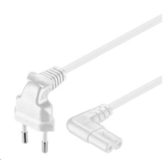 PREMIUMCORD 230V napájací kábel pre magnetofón so zahnutými konektormi 3m PREMIUMCORD 230V napájací kábel pre magnetofón so zahnutými konektormi 3m
