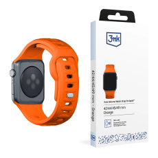 3mk Silicone Watch Strap pro Apple 42/44/45/49 mm Orange 3mk Silicone Watch Strap pro Apple 42/44/45/49 mm Orange