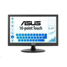 Dotykový displej ASUS LCD 15.6" VT168HR Touch 1366x768 220cd lesklý, HDMI 10-bodový multidotykový, USB, WLED/TN VESA 75x7 Dotykový displej ASUS LCD 15.6" VT168HR Touch 1366x768 220cd lesklý, HDMI 10-bodový multidotykový, USB, WLED/TN VESA 75x7
