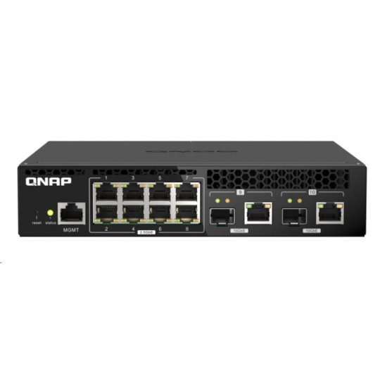 QNAP QSW-M2108R-2C (8x2,5GbE,2x10GbE RJ45/SFP+)