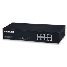 Intellinet 8portový 10/100 PoE+ switch, 66W PoE rozpočet Intellinet 8portový 10/100 PoE+ switch, 66W PoE rozpočet
