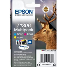 Atrament EPSON Multipack 3-farebný atrament "Deer" T1306 DURABrite Ultra Atrament EPSON Multipack 3-farebný atrament "Deer" T1306 DURABrite Ultra