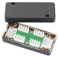 Spojovací box UTP Cat6 narážecí, černá Spojovací box UTP Cat6 narážecí, černá