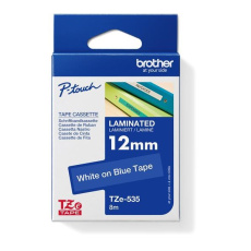 BROTHER TZE535 - 12 mm široká kazeta TZ, laminovaná TZE-535, modré/biele písmo BROTHER TZE535 - 12 mm široká kazeta TZ, laminovaná TZE-535, modré/biele písmo