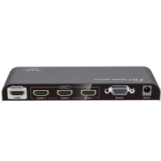 PREMIUMCORD HDMI prepínač 4Kx2K@60Hz 3:1 kovový s diaľkovým ovládaním a napájacím adaptérom PREMIUMCORD HDMI prepínač 4Kx2K@60Hz 3:1 kovový s diaľkovým ovládaním a napájacím adaptérom