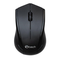 C-TECH myš WLM-07, bezdrôtová, 1200DPI, 3 tlačidlá, USB nano prijímač, čierna