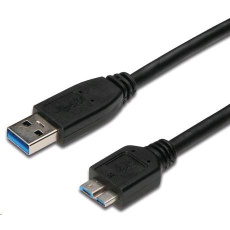 Kábel USB PREMIUMCORD 3.0 A - Micro B 0,5 m, prepojenie (M/M)