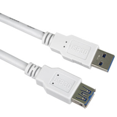 Predlžovací kábel USB PremiumCord 3.0 Super rýchly 5Gbps A-A, MF, 9pin, 0.5 m, biela Predlžovací kábel USB PremiumCord 3.0 Super rýchly 5Gbps A-A, MF, 9pin, 0.5 m, biela