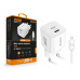 ALIGATOR chytrá síťová mini nabíječka PD 20W, 1x USB-C, kabel USB-C/Ligtning, bílá