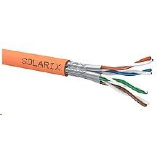 Inštalačný kábel Solarix SSTP, Cat7A, drôt, LSOHFR, cievka 500 m SXKD-7A-1200-SSTP-LSOHFR-B2ca