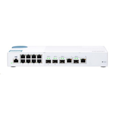 QNAP QSW-M408-2C (8x1GbE,2xSFP+, 2x10GbE RJ45/SFP+)