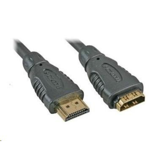 PREMIUMCORD Predlžovací kábel HDMI na HDMI 1 m, pozlátené konektory