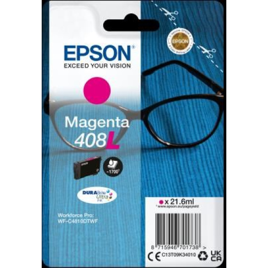 Atrament EPSON Magenta 408L DURABrite Ultra