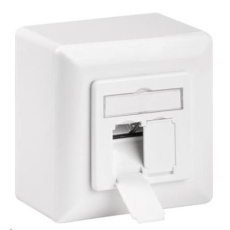 Sieťová zásuvka CAT 6a triedy EA na/pod omietkou 2x RJ45 Sieťová zásuvka CAT 6a triedy EA na/pod omietkou 2x RJ45