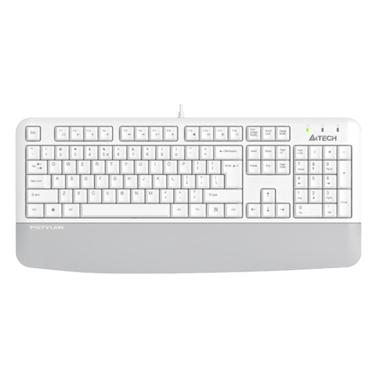 A4tech FK20, multimediální kancelářská klávesnice, CZ/US, USB, bílá A4tech FK20, multimediální kancelářská klávesnice, CZ/US, USB, bílá