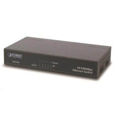 Planet FSD-503 Switch, 5x 10/100Base-TX, 10", kov, fanless