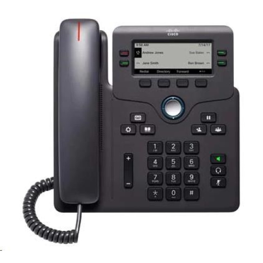 Cisco CP-6841-3PW-CE-K9=, telefón VoIP, 4-riadkový, 3,5" LCD, 2x10/100/1000, MPP, adaptér