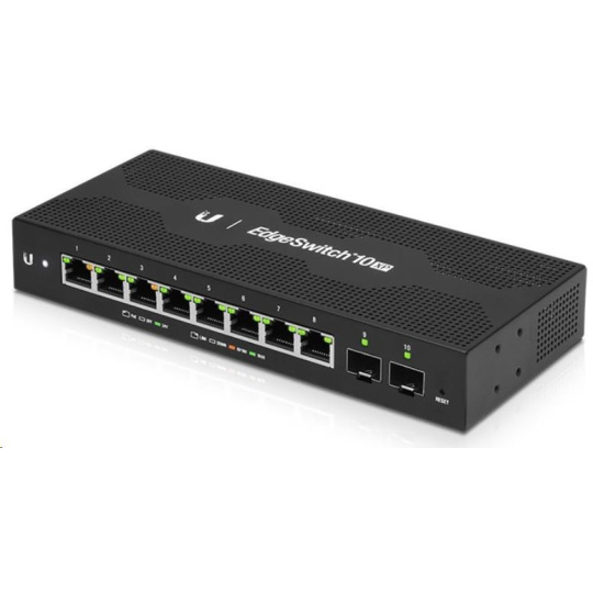 UBNT Edgeswitch 10XP [8x gigabitový port s 24V pasívnym PoE, 2x SFP]