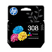 HP 308 2-Pack Tri-color/Black Original Ink Cartridge (120 / 160 pages)