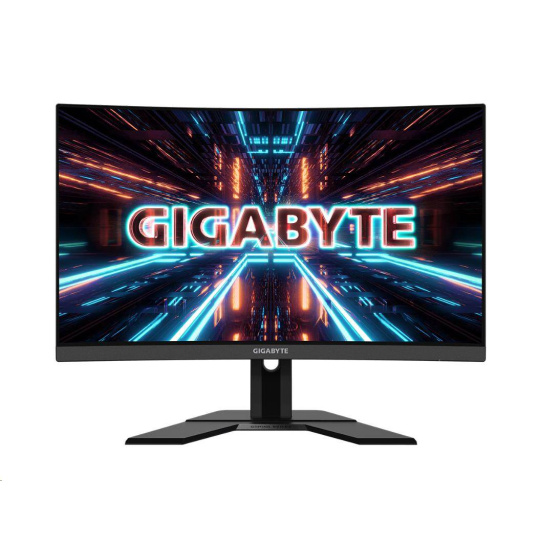 GIGABYTE LCD - 27" herný monitor G27QC A, 2560x1440 QHD, 250cd/m2, 1ms, 2xHDMI 2.0, 2xDP 1.2, krivka, VA, 165 Hz