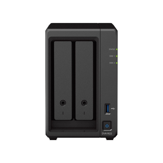 Synology DVA1622 (4C/CeleronJ415/2.0GHz/6GBRAM/2xSATA/2xUSB2.0/1xGbE)