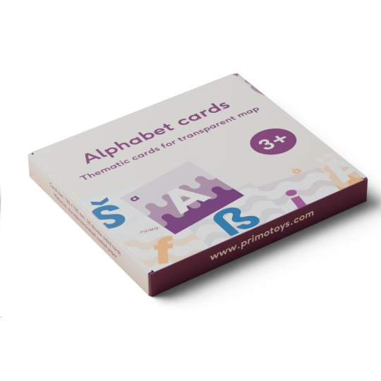 Primo Toys - tématické karty pro transparentní mapu - abeceda Primo Toys - tématické karty pro transparentní mapu - abeceda