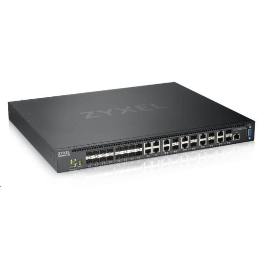 Zyxel XS3800-28 28-portový spravovaný prepínač 10GbE L2+, MultiGig, 16x 10GbE SFP+, 4x 10GbE RJ45, 8x 10G RJ45/SFP+ combo