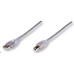 MANHATTAN USB kábel 2.0 Kábel A-B 3 m (strieborný)