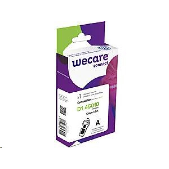 Páska WECARE ARMOR pre DYMO S0720500, čierna/priehľadná, 12 mm x 7 m